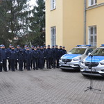 Przekazanie samochodów Komendzie Powiatowej Policji w Ciechanowie