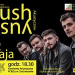 Plakat zapowiadający koncert muzyka Łukasza Juszkiewicza