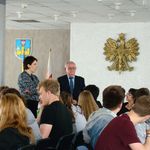 Wizyta niemieckiej i polskiej młodzieży w Starostwie Powiatowym w Ciechanowie