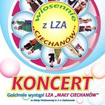 Plakat promujący koncert Zespołu LZA Ciechanów