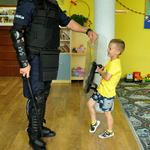 Wizyta policjantów w przedszkolu