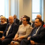 Podpisanie umów na przebudowę dróg powiatowych. Ciechanów 3 II 2018 r.