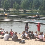 Akcja „kręci mnie bezpieczeństwo nad wodą„ na ciechanowskim kąpielisku Krubin 