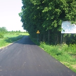 Przebudowana droga gminna Żarnowo - Dębiny